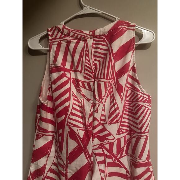 Lilly Pulitzer Estrada Shift Dress Capri Pink Yacht Sea Size Large Sleeveless - Picture 7 of 10